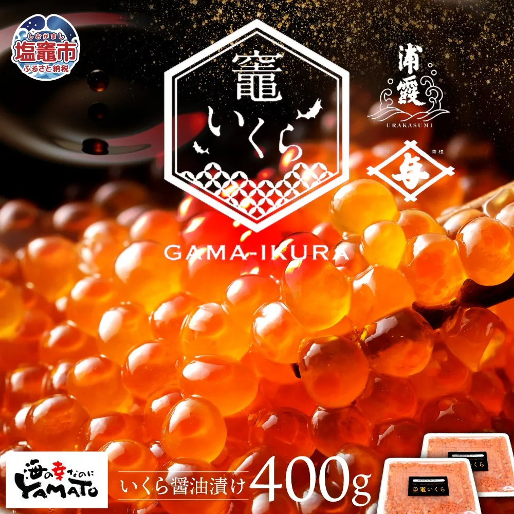 【定期便/計9回】竈いくら（いくら醤油漬け）400g （計3600g） | 寿司 いくら ?油漬け 冷凍 天然 鮭いくら イクラ 塩竈市 宮城県 YAMATO ya00003-400-t9 | ya00003-400-t9