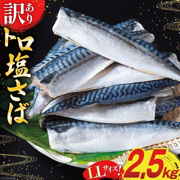 訳あり トロ塩サバ フィレ LLサイズ 2.5kg ★フィレ1枚230g超え！[足利本店 宮城県 気仙沼市 20565620] 魚介類 魚 海鮮 鮮魚 サバ さば 鯖 サバフィレ サバフィーレ 鯖フィレ トロサバ 訳アリ わけあり 切り身 冷凍