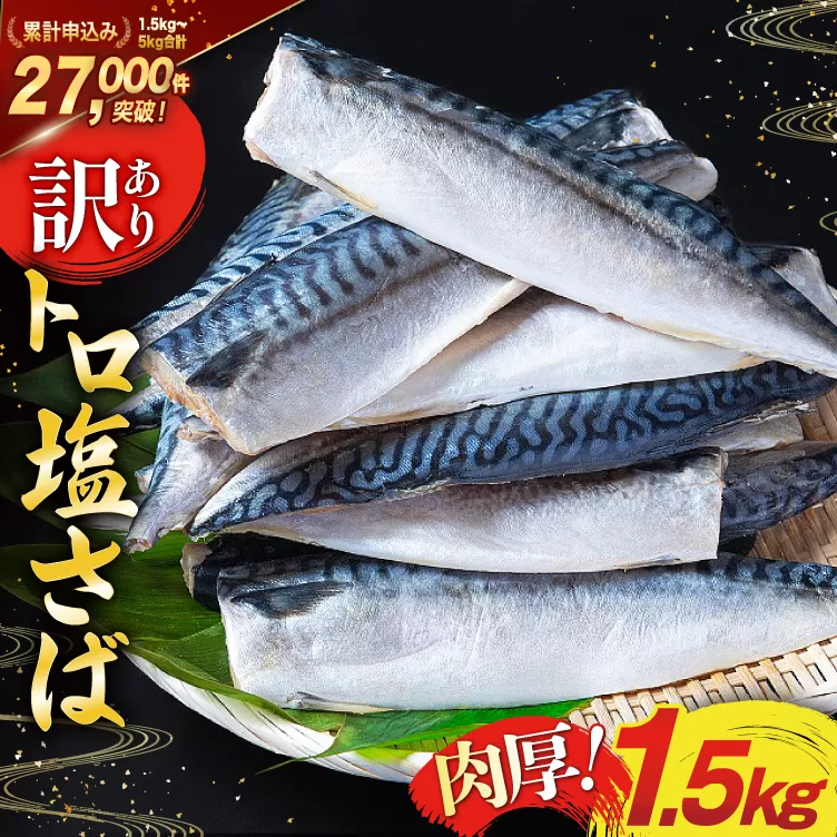 訳あり 塩サバ フィレ 1.5kg [足利本店 宮城県 気仙沼市 20565942] 魚介類 魚 海鮮 大容量 サバ さば 鯖 サバフィレ サバフィーレ 鯖フィレ 切り身 冷凍 訳アリ 訳あり わけあり トロサバ 減塩 とろさば