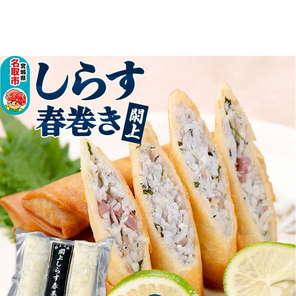 閖上（ゆりあげ） しらす 春巻き（生3本） 冷凍 冷凍食品 惣菜 パリパリ おつまみ おかず お弁当 冷凍 中華惣菜 簡単 漁亭 浜や 宮城県 名取市 [春巻 春巻き しらす シラス 冷凍 冷凍食品 惣菜 パリパリ グルメ おつまみ おかず お弁当 冷凍 中華惣菜 簡単 漁亭 浜や 宮城県 名取市]