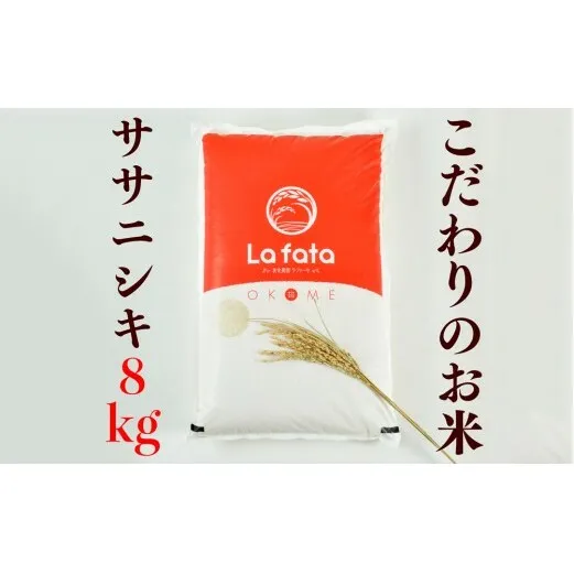 ≪令和7年産≫ 至極の一杯　こだわりのお米　ササニシキ8ｋｇ