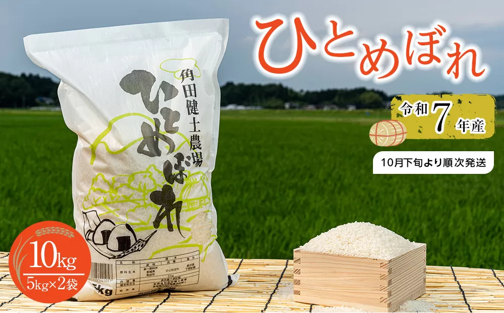【先行予約】令和7年産　ひとめぼれ　10kg（5kg×2袋）【2025年10月下旬より順次発送】