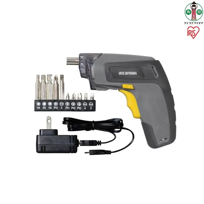 充電式電動ドライバーJDD352-H グレー／マスタード
