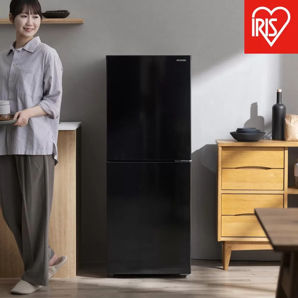 冷凍冷蔵庫 153L IRSN-HF15A-B ブラック