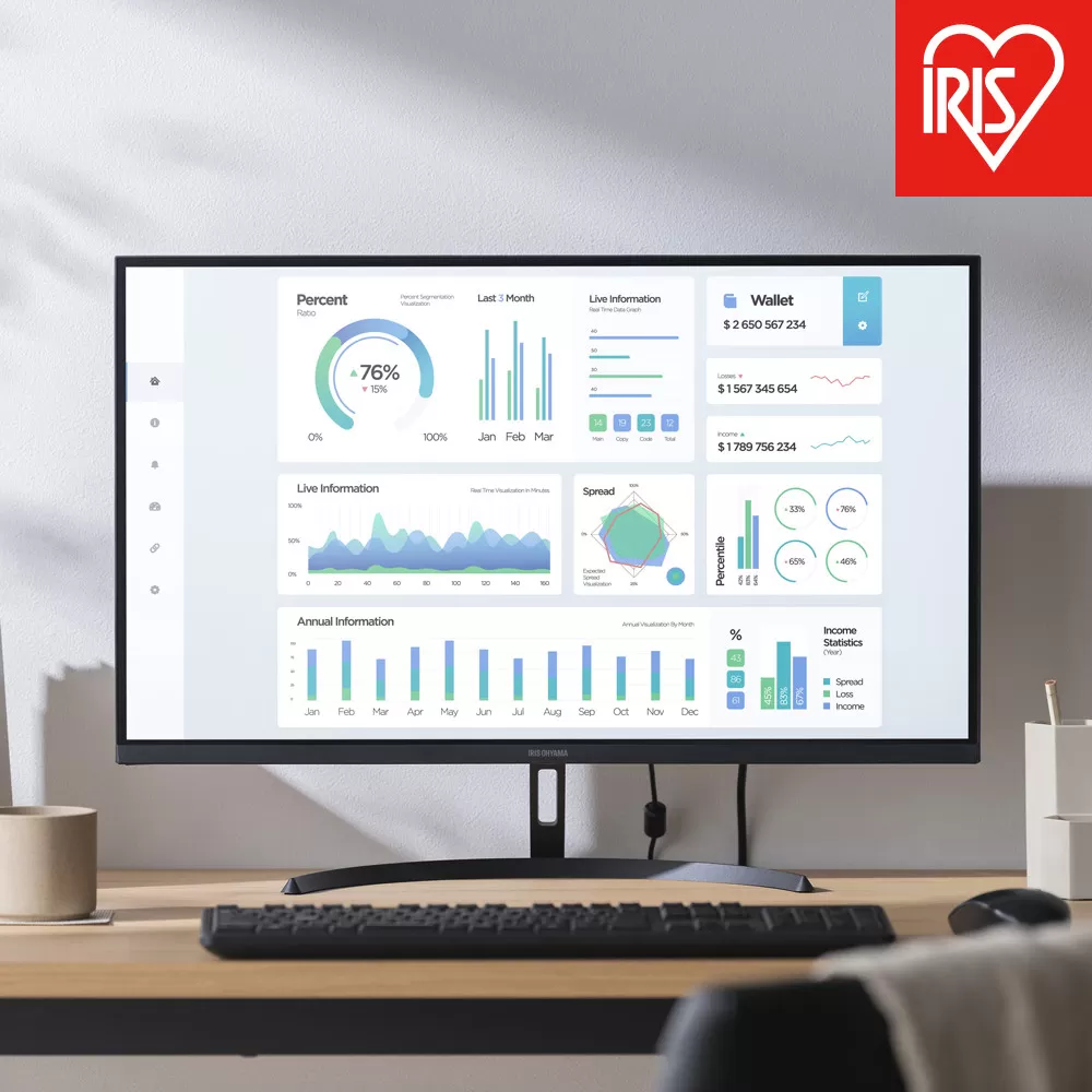 液晶ディスプレイ 27inch DT-JF275S-B ブラック