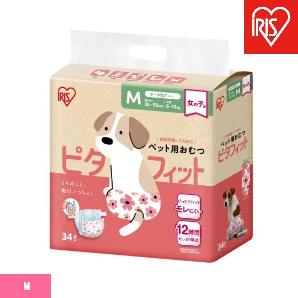 【34枚入り×6袋】ペット用おむつ　ピタフィット　Ｍ　３４枚入　女の子用　　NPD-M34