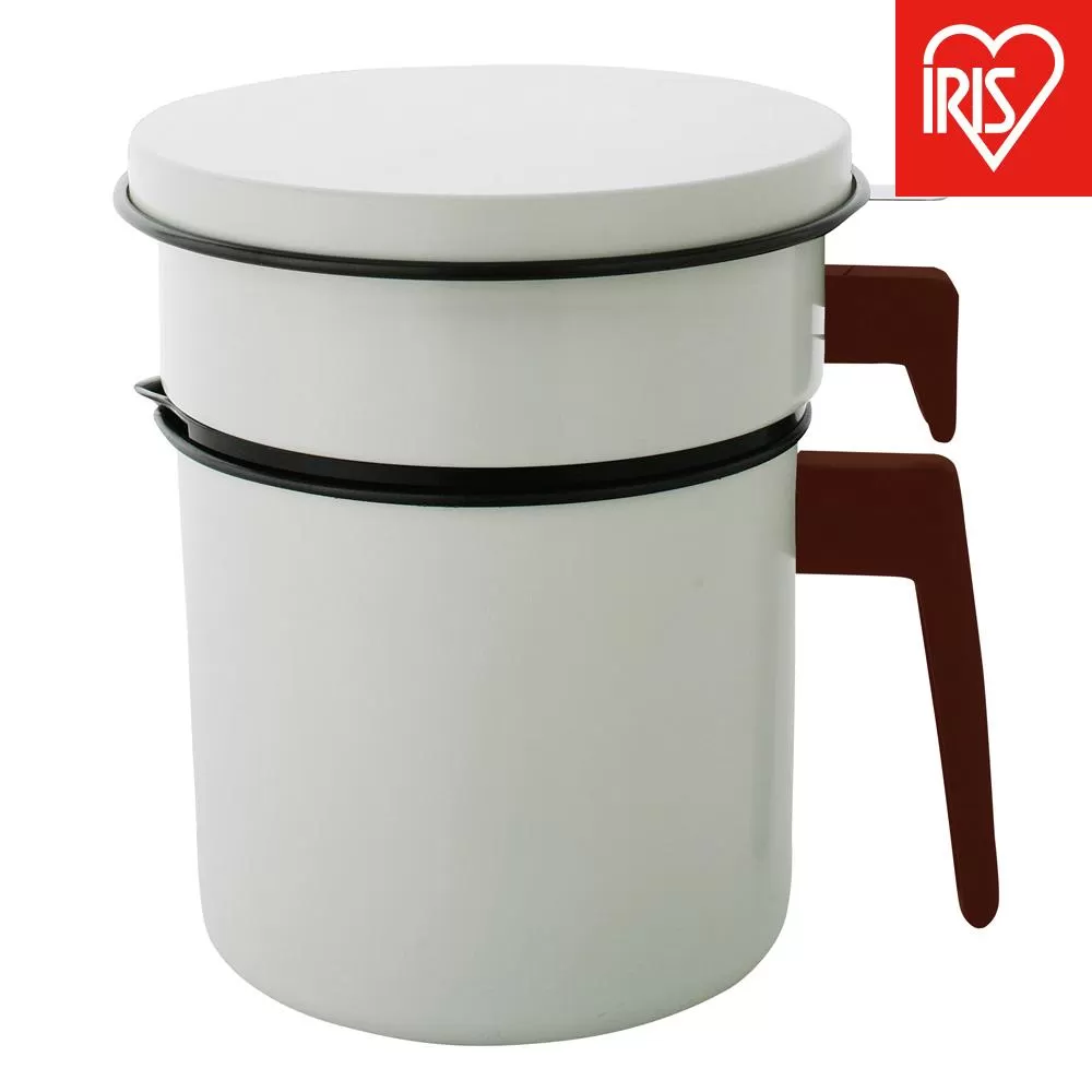 活性炭オイルポット１２００ｍｌ　カートリッジ1個付　H-OP1200　ホワイト