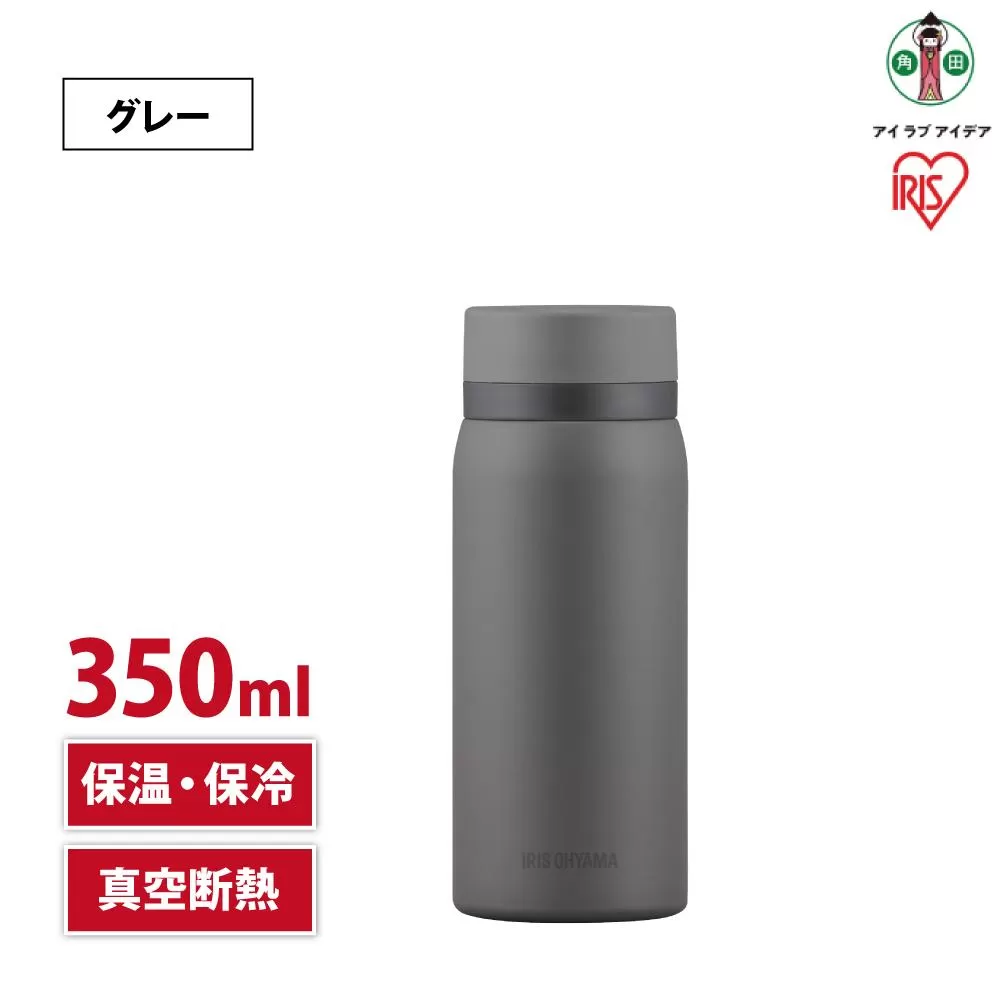 水筒　ステンレス　ケータイ　ボトル　スクリュー　３５０ｍｌ　SKB-S350　グレー