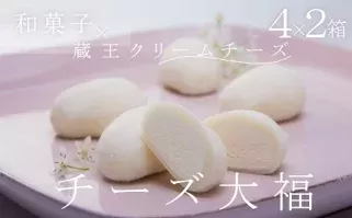 濃厚！「チーズ大福」 4個入×2箱　【04301-0480】