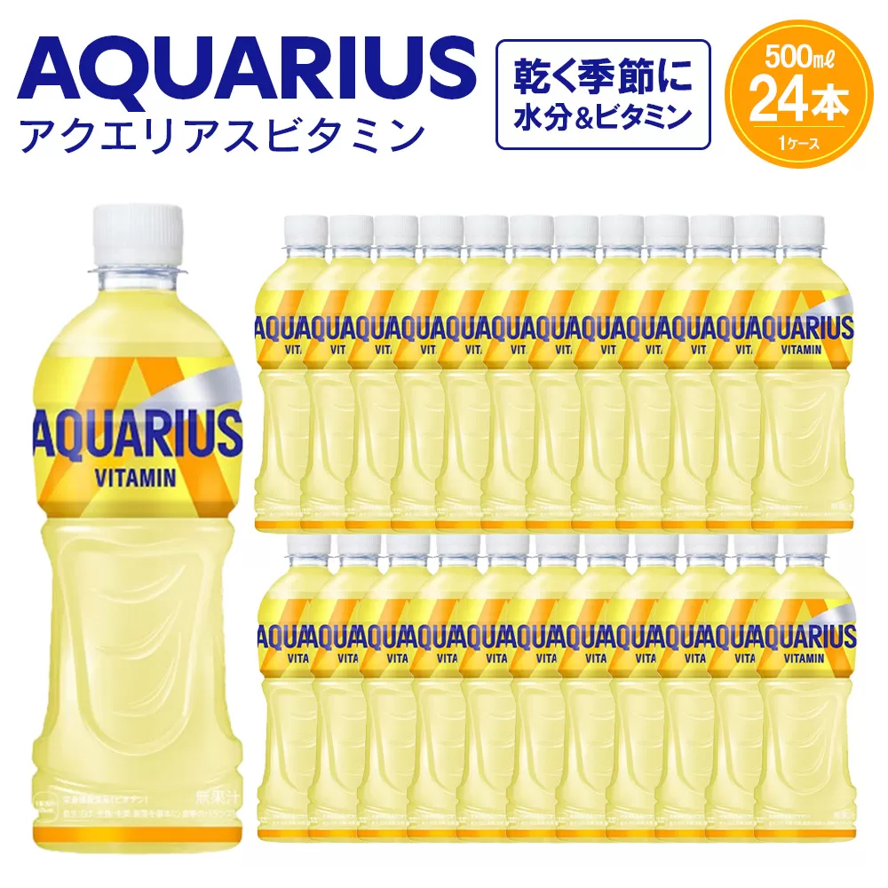 アクエリアス ビタミン500ml×24本　【04301-0538】