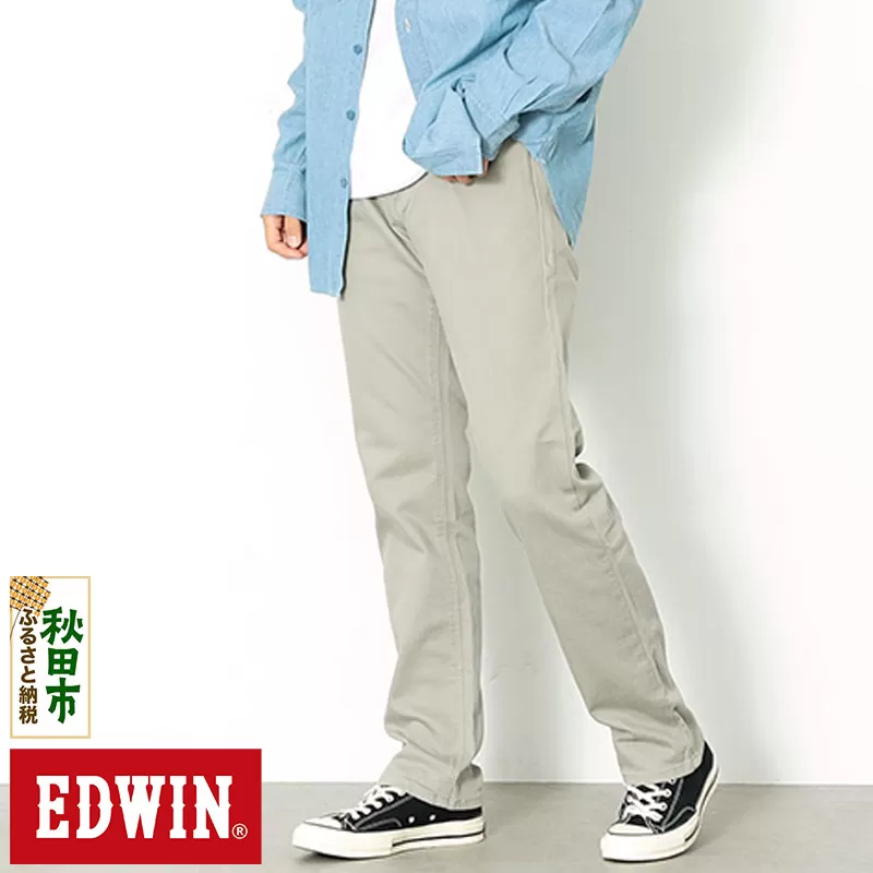 EDWIN インターナショナルベーシック 403 フレックス ふつうのストレートパンツ MENS【31インチ・ベージュ】E403F-16-31 秋田県秋田市