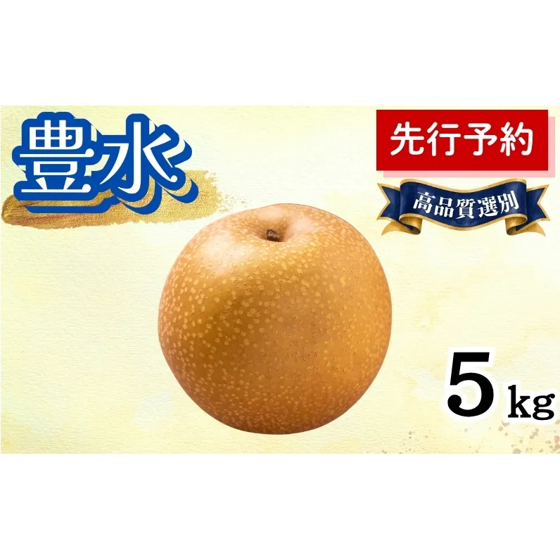 豊水 5kg 高品質選別 (12~14個入) 秋田県 能代市 梨 なし ナシ 果物 フルーツ 厳選 贈答用 甘い 果実 果汁
