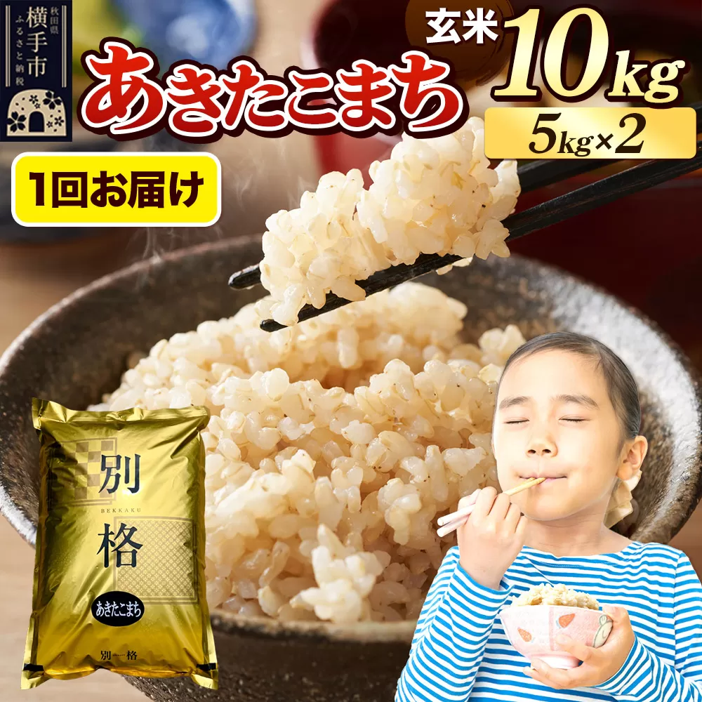 《令和7年産》 米 あきたこまち 10kg（5kg×2袋） 【玄米】 秋田県産 秋田県横手市