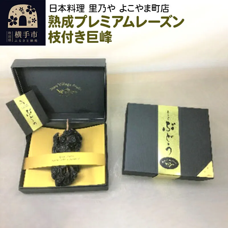 熟成プレミアムレーズン 枝付き巨峰 [ドライフルーツ レーズン 枝付き ギフト] 秋田県横手市