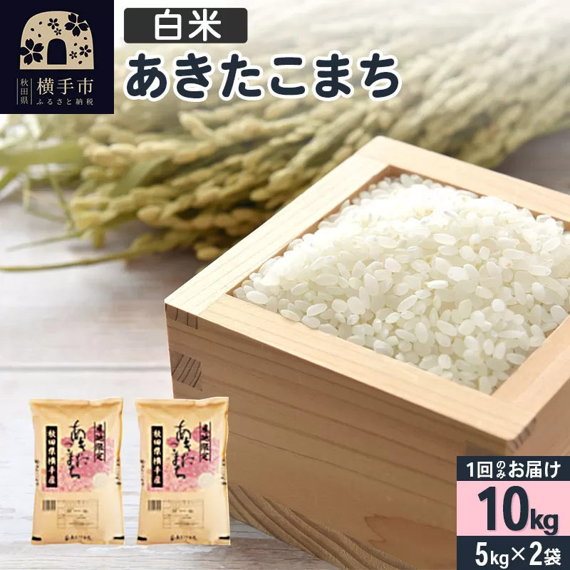 【白米】令和6年産 横手市産 あきたこまち 10kg（5kg×2袋） 横手市