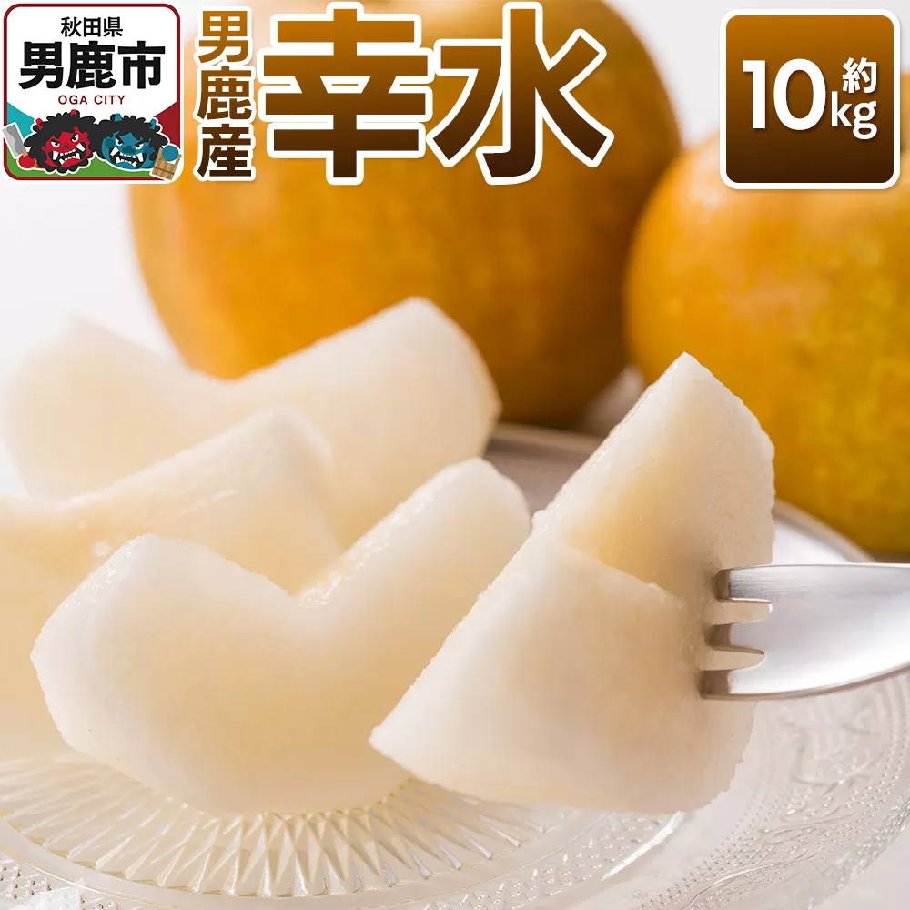 [令和8年度 早期受付]幸水 約10kg 9月上旬〜9月中旬発送 梨 旬の果物 ギフト 秋田県 男鹿市 男鹿ファーム直売所 秋田県男鹿市