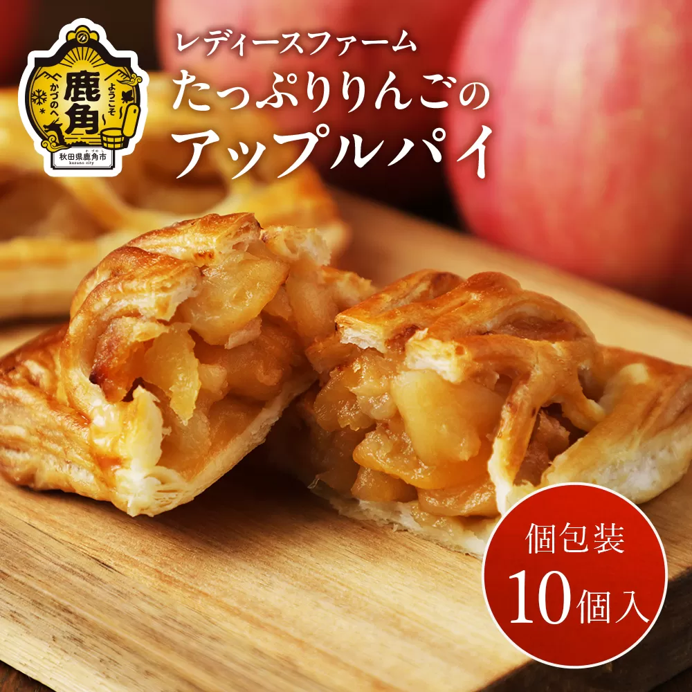 たっぷりりんごのアップルパイ 10個(箱入り)[レディースファーム]
