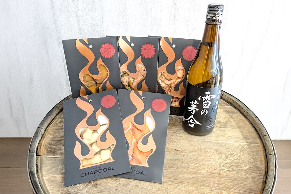 雪の茅舎 山廃純米 720ml×1本＆お酒に合う燻製おつまみ 5種セット