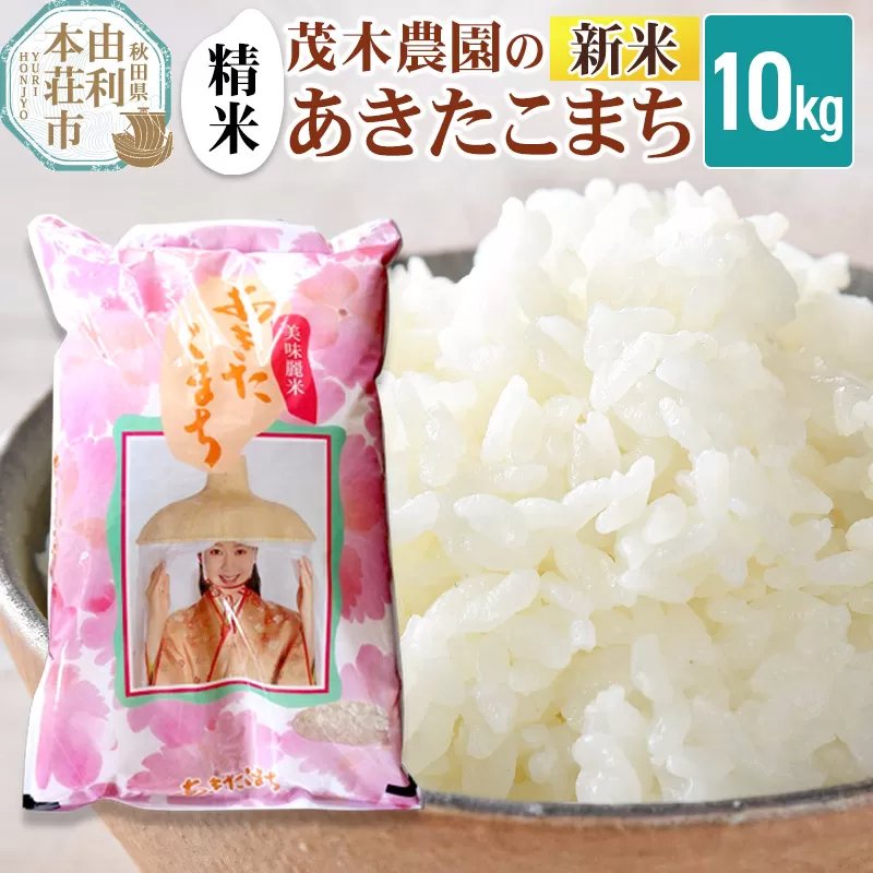 [令和7年産 新米][精米]あきたこまち 10kg 秋田県産 茂木農園のあきたこまち ブランド米 銘柄米 米どころ 秋田県 由利本荘市 秋田県由利本荘市