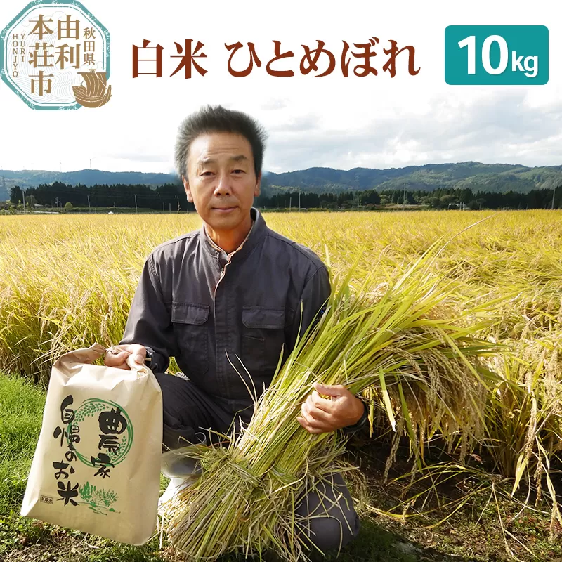 【白米】 ＜通算5回 特A＞ ひとめぼれ 10kg 令和7年産 農家直送 渡部さんのひとめぼれ [ひとめぼれ 米 お米 こめ 白米 精米 ブランド米 食卓 おにぎり 秋田県産 秋田県 由利本荘市] 秋田県由利本荘市