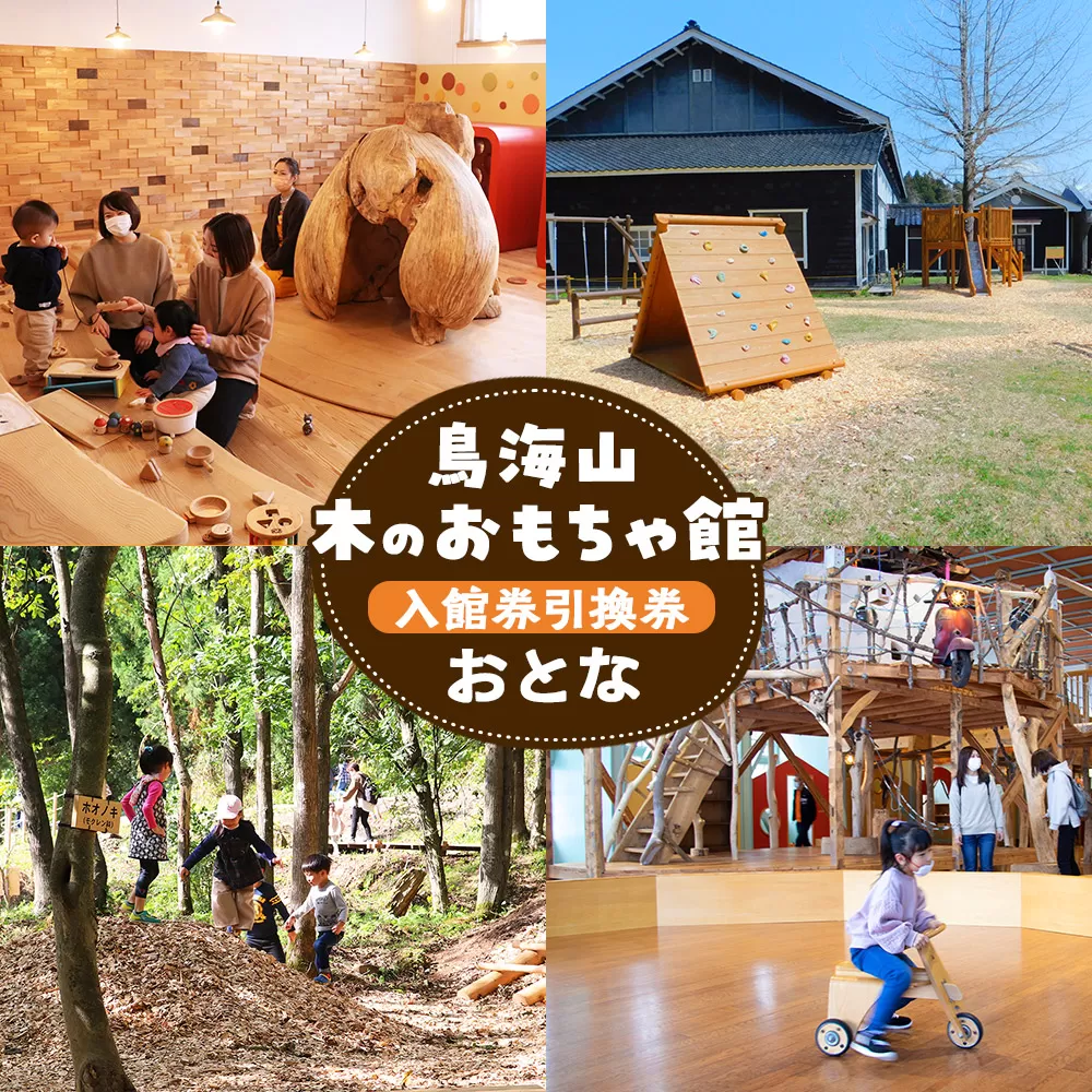 鳥海山 木のおもちゃ館　入館券引換券（おとな）