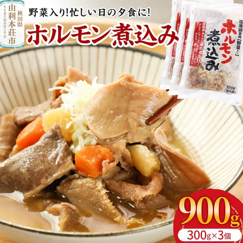 ホルモン煮込み（野菜入り）3個入（300g×3）