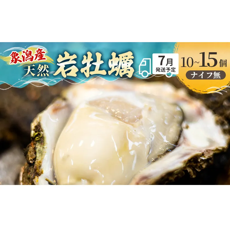 【 先行予約 7月上旬～下旬発送予定】象潟産 天然岩牡蠣 10～12個 ナイフ無【 牡蠣 夏牡蠣 かき 象潟 生食可 魚介類 海鮮 海産物 海の幸 】 佐藤鮮魚店