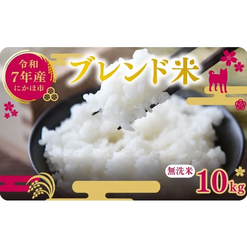 令和7年度産 ブレンド米 無洗米 10kg  米 コメ お米 生活応援米 おこめ ご飯 ごはん 秋田県産 秋田 にかほ