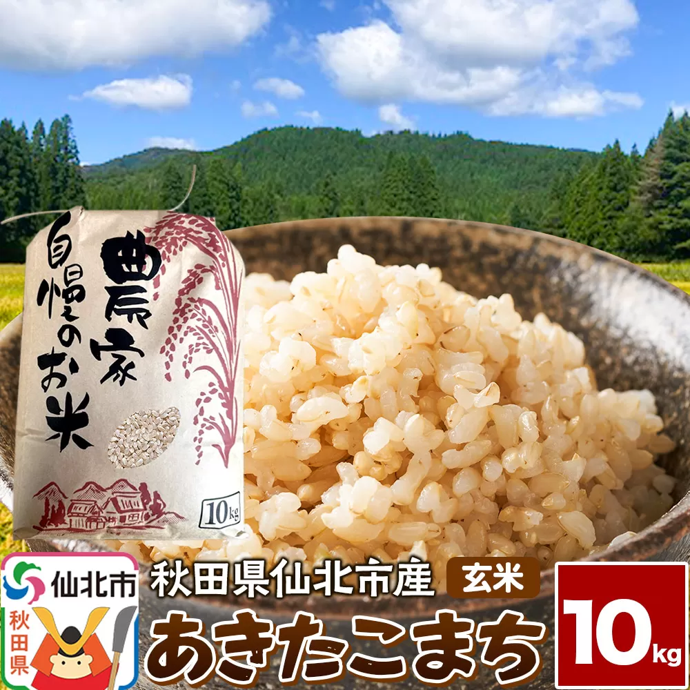 【玄米】令和7年産 あきたこまち 10kg 米 お米 こめ 秋田県 仙北市産 秋田県仙北市
