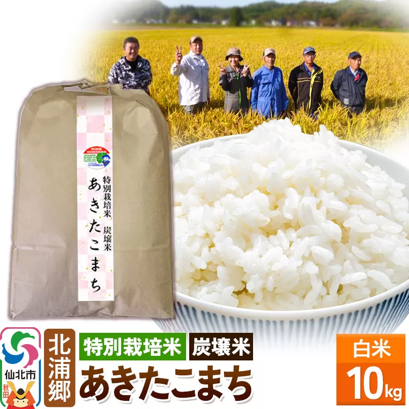 【特別栽培米 炭壌米 あきたこまち】令和7年産 白米 10kg [食味ランキング 特A 通算22回 産地 秋田県 仙北市 産米 お米] 秋田県仙北市