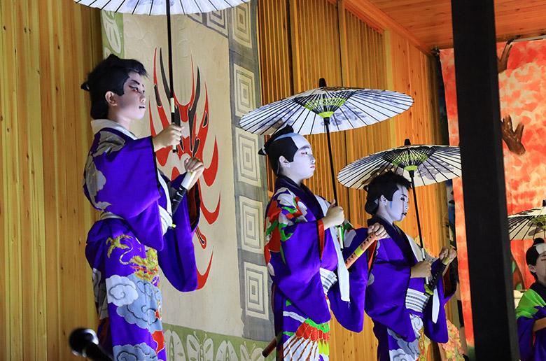 町指定無形民俗文化財「森岳歌舞伎」