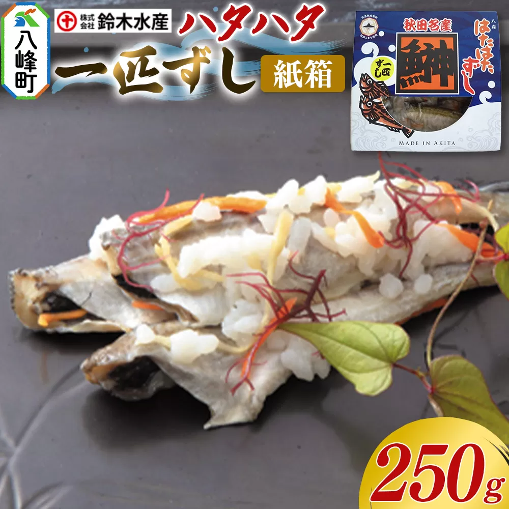 ハタハタ 一匹ずし 250g 箱入り 切りずし いずし 飯ずし 一匹ずし ハタハタ はたはた 鰰 鈴木水産 秋田県 八峰町 秋田県八峰町