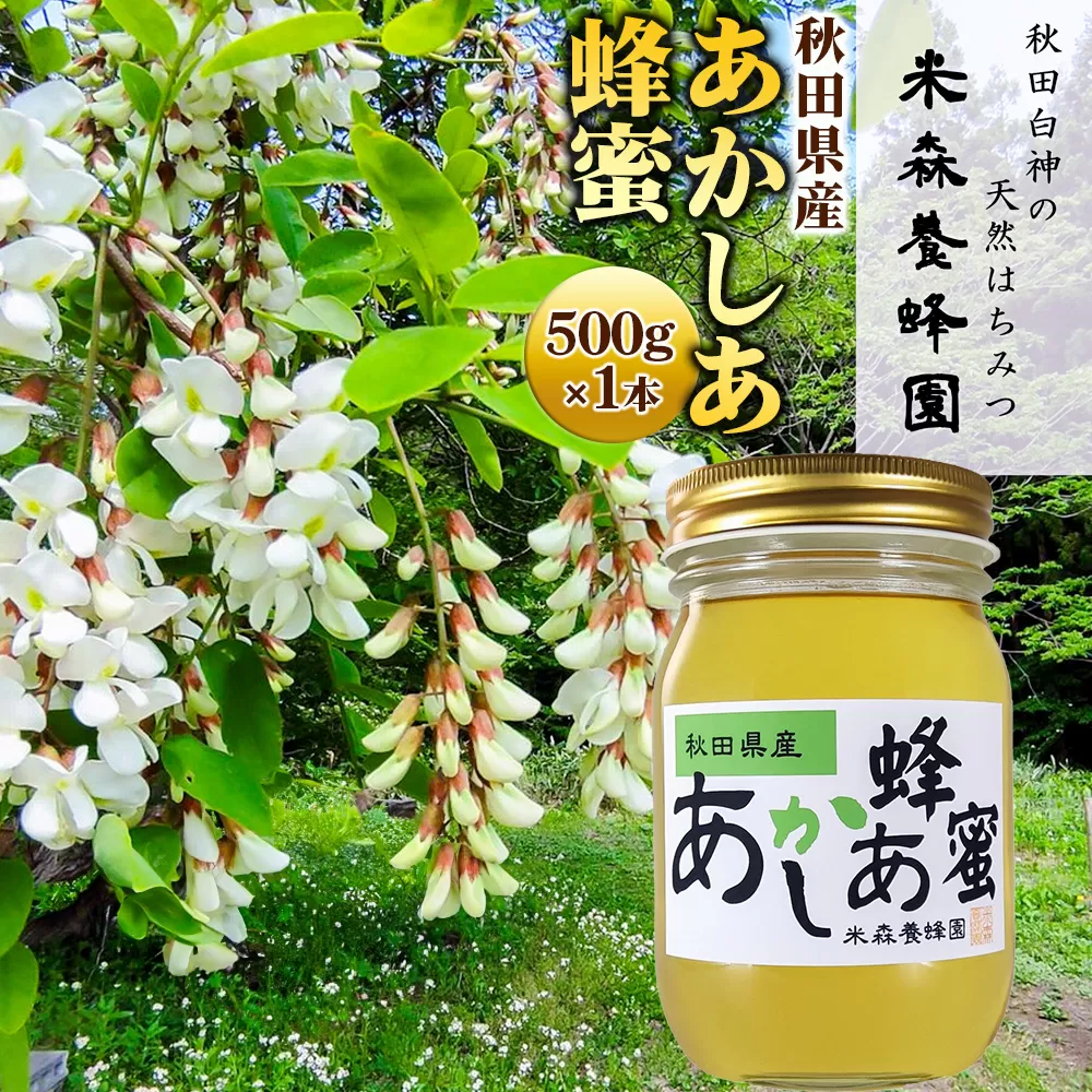秋田県産はちみつ あかしあ 500g×1本