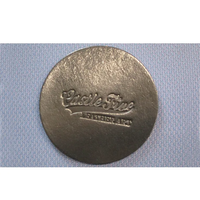 レザーコースター（ブラック）85×85×3mm【キャッスルファイブレザーアート】 雑貨 日用品 牛革 手作り