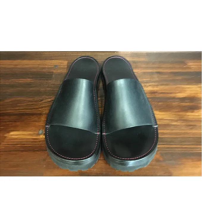 レザーサンダル（ブラック）サイズ5（23～23.5cm）【キャッスルファイブレザーアート】 ファッション 靴 シューズ 牛革