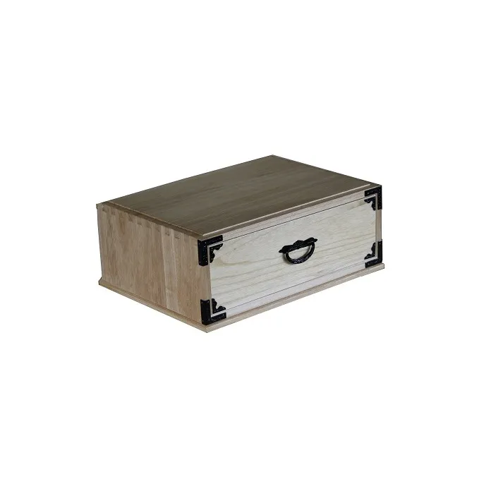 総桐　一段引小引出（約幅38×奥行28×高14cm） 雑貨 日用品