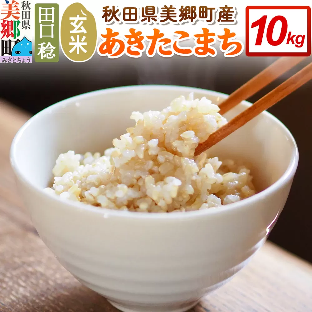 秋田県 美郷町産 あきたこまち 令和7年産【玄米】10kg 米 お米 こめ ブランド米 食卓 おにぎり 秋田県美郷町