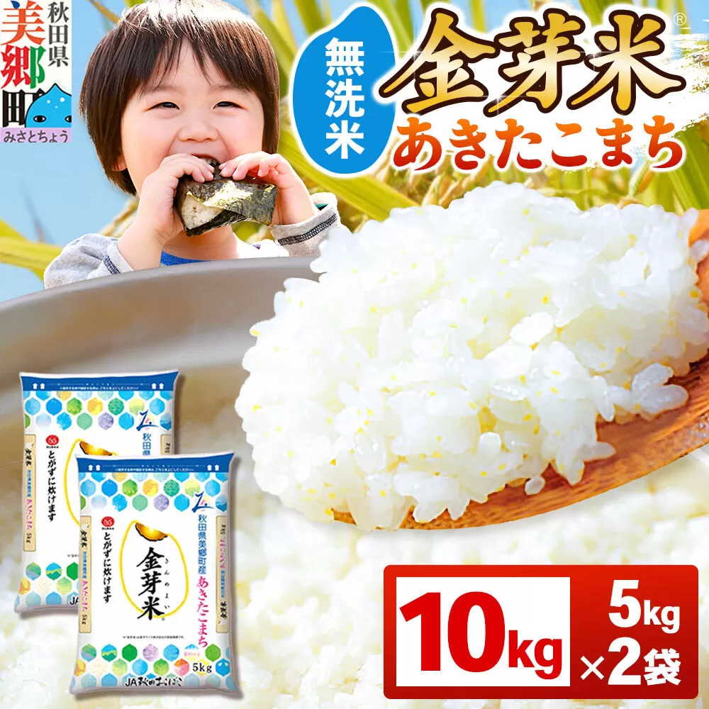 【令和7年産 白米】金芽米 あきたこまち 10kg（5kg×2袋） 玄米の栄養を残した白米 きんめまい 秋田県美郷町