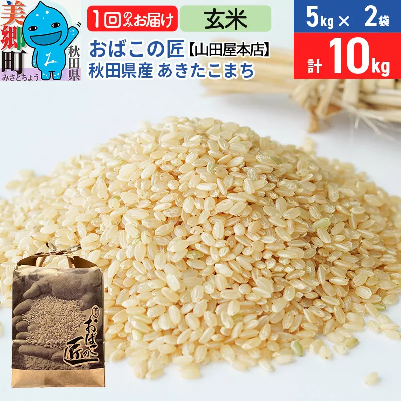 令和7年産 おばこの匠 秋田県産あきたこまち 10kg（玄米）5kg袋 秋田こまち お米 秋田県美郷町