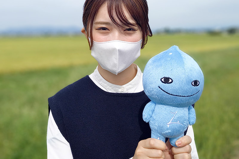 美郷のミズモ トートバッグ（紺）・ぬいぐるみセット｜美郷町