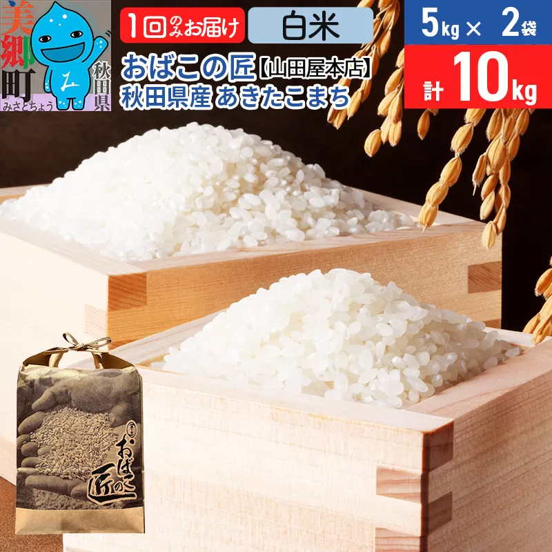 令和7年産 おばこの匠 秋田県産あきたこまち 10kg（白米）5kg袋 秋田こまち お米 秋田県美郷町