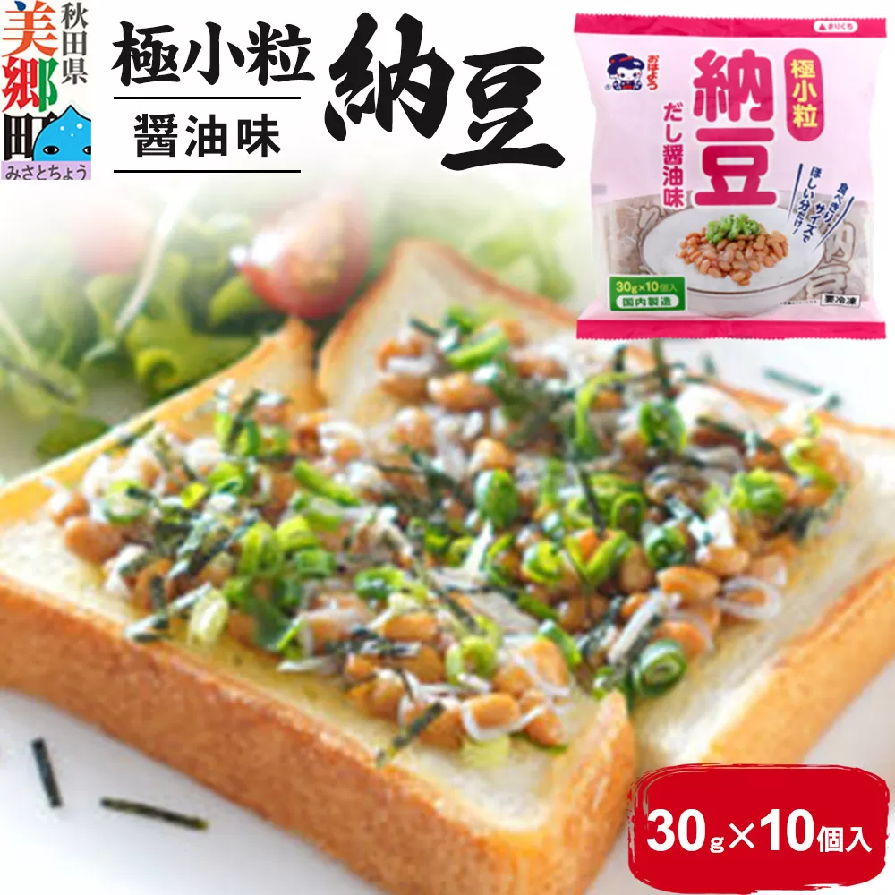 ヤマダフーズ 極小粒納豆 醤油味 30g 10個入