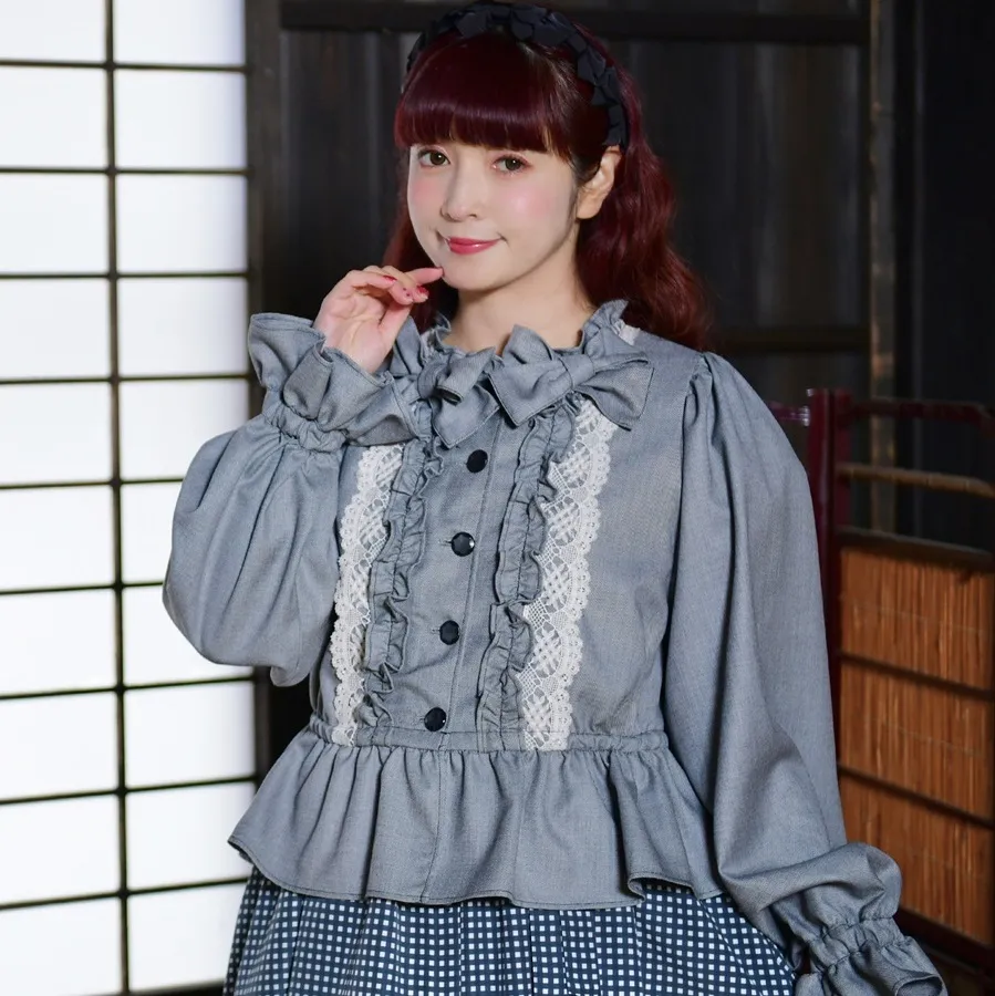 先行予約 アトリエ小町　クラシカルドールジャケット　無地・ブラック フリーサイズ　青木美沙子さんコラボ [服 ロリータ ロリータファッション スイートロリータ 可愛い レディース 姫 お姫様 ]