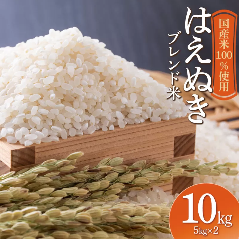山形県産　はえぬきブレンド米　国産複数原料米100％　10kg（5kg×2袋）