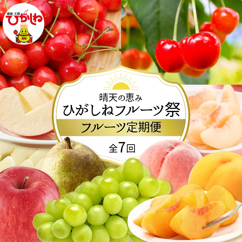 【2026年先行予約】晴天の恵み!ひがしねフルーツ祭定期便!全7回 (2026.6月中旬からスタート) 山形県 東根市 hi026-051
