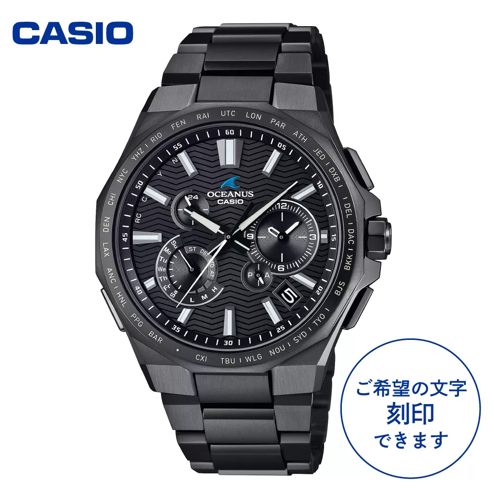 【CASIO】腕時計 OCEANUS OCW-T6000B-1AJF ≪名入れ有り≫ 山形県 東根市 hi011-125