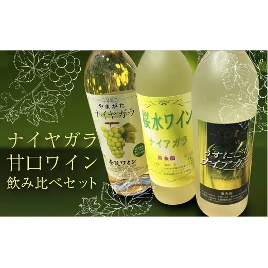 「東洋のアルカディア」南陽産白ワイン飲み比べセット 各720ml 山形県 南陽市 [310]