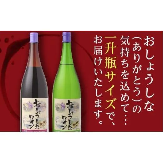 大浦葡萄酒 おしょうしなワイン 1800ml (赤、白) 『(有)大浦葡萄酒』 山形県 南陽市 [6]
