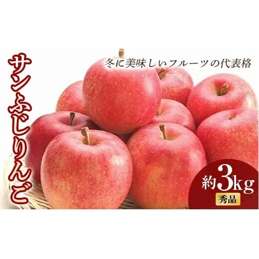 【令和8年産先行予約】 サンふじりんご 約3kg (6～14玉 秀) 《令和8年11月中旬～12月下旬発送》 『フードシステムズ』 林檎 リンゴ 果物 フルーツ 山形県 南陽市 [850-R8]