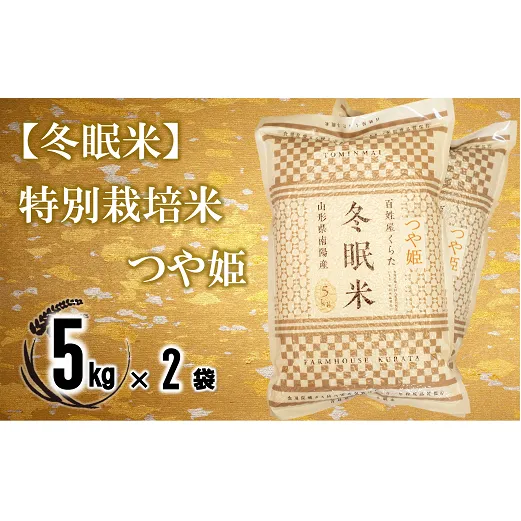 【冬眠米(賞味期限一年)】 令和7年産 特別栽培米 つや姫 (精米) 10kg (5kg×2袋) 『百姓屋 くらた』 米 白米 ご飯 農家直送 長期保存 災害 備蓄 山形県 南陽市 [2276]